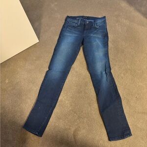 J Brand Blue Skinny Jeans with Distressed Look